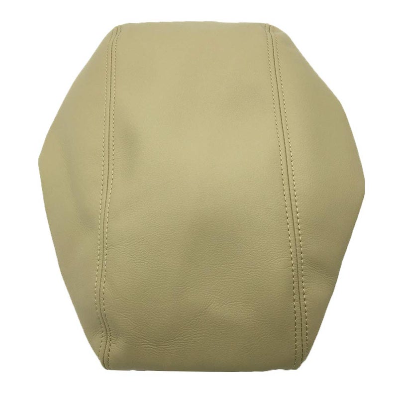 DSkoiph Center Console Lid Armrest Cover Leather Fit for Jeep Grand Cherokee 2011-2021 Leather Part Only Beige - Image 2